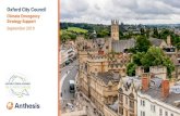 Oxford City Council...Zero Emissions Zone (ZEZ) plans published, which sets a goal for zero transport emissions in Oxford by 2035. 1. Introduction & Scope 4 January 2019 Oxford City