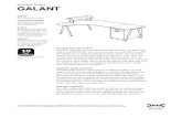BUYING GUIDE GALANTconnected to your GALANT desk for extra work surface. 2. Height adjustable legs; assemble your desk at a height that suits you. 3. The curved shape of the table