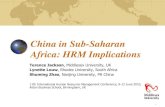 China in Sub-Saharan Africa: HRM Implications...(Centre for Chinese Studies, U. Stellenbosch, 2008) Chinese Organizations in Africa: What, Where and How? ‘China’s approach has