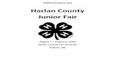 Harlan Junior Fair - Nebraska Extension · SCHOOL EDUCATIONAL EXHIBITS All exhibits should be completed by the pupil at school during the school year and without “finishing touches”