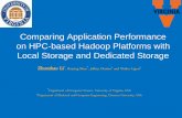 Comparing Application Performance on HPC-based Hadoop ...hs6ms/publishedPaper/Conference/201… · with different job characteristics (data-intensive, CPU-intensive, I/O-intensive)[1].