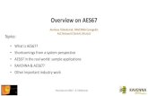 Overview on AES67 · 2017. 10. 13. · AES Standard for Audio Applications of Networks - AES67 High-performance Streaming Audio-over-IP Interoperability # 3 Overview on AES67 - A.