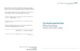 Cyclophosphamide Rheumatology · 2014. 3. 24. · Patient Information Leaflet. 2 7 What is Cyclophosphamide? Cyclophosphamide is used in the treatment of various types of rheumatic