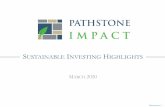SUSTAINABLE INVESTING HIGHLIGHTS - Pathstone€¦ · Download a meditation app at , which seeks to help you “sleep more, stress less, and live better”, or at , which strives to
