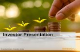 Investor Presentation...Investor Presentation Embedded wisely, Embedded widely IPR Notice All rights, titles and interests contained in this information, texts, images, figures, tables