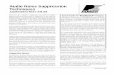 Audio Noise Suppression Techniques - Mo-Sci CorporationAudio Noise Suppression Techniques Application Note AN-24. AN-24 C 2 9/99 Transformer Noise In most flyback converter applications,