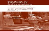 Sources of Historical Information - Geocities.ws€¦ · Sources by Subject Post Offices and Employees F or information on Post Offices and postmasters before 1814, major sources