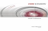 SADP Software - ca.hikvision.com€¦ · BUSINESS PROFITS, BUSINESS INTERRUPTION, OR LOSS OF DATA OR ... SURVEILLANCE LAWS VARY BY JURISDICTION. PLEASE CHECK ALL RELEVANT LAWS IN