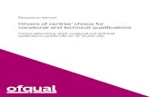 Drivers of centres’ choice for vocational and technical ... · 3.3.4 Qualifications that are no longer offered Overall, 35% of the sample had recently stopped offering at least
