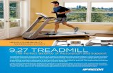 EALT LUB-QUALIT TELOG ARTS 9.27 TREADMILLfitlinefitnessequipment.com/images/fitness-equipment/... · 2000. 8. 31. · treadmill that provides a softer place to land and a firmer place