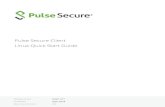 Pulse Secure Client Linux Quick Start Guide · The following are the limitations to the Pulse Secure Client for Linux. • Refer to KB40238 for Pulse Secure Linux on CentOS clients