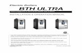 Electric Boilers BTH ULTRA - Thermo 2000 inc.€¦ · Any questions regarding the operation, maintenance, service or warranty of this electric boiler should be directed to the supplier.