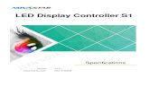 LED Display Controller S1 - NovaStar€¦ · LED Display Controller Thunderview_S1 Specifications 2 Features 2 2 Features The inputs of the S1 include 3G-SDI×1, HDMI×1, DVI×1 and