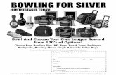 IOW$ of Choose from Bowling Pins, NFL Team Tote & Towel ... · Choose from Bowling Pins, NFL Team Tote & Towel Packages, Backpacks, Bowling Shoes, Single & Double Roller Bags Ta sue