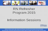 RN Refresher Program 2015 Information ... - Eastern Health · Members of Eastern Health: Angliss Hospital, Box Hill Hospital, Healesville & District Hospital, Maroondah Hospital,