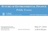 Public Forum - Environmental Finance Center · –Promoting the benefits of green infrastructure solutions ... Project and Desert Sunlight Solar Project are the largest wind and solar