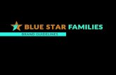 BRAND GUIDELINES...Moodboard. Primary Logo The Blue Star Families logo comes in a stacked orientation and is used for all marketing collateral. Placement of logo needs to have identified