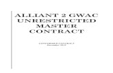 ALLIANT 2 GWAC UNRESTRICTED MASTER CONTRACT€¦ · MASTER CONTRACT 1 TABLE OF CONTENTS ... C.7.1.1 Master Contract PWS and Goals for Contractor Engagement ..... 39 C.7.1.2 Master