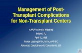 Management of Post- Transplant Complications for Non ...€¦ · Years Post Transplant (Transplants: January 1994 –June 2015) 2017 JHLT. 2017 Oct; 36(10): 1037-1079 Epidemiology