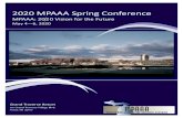 2020 MPAAA Spring Conference2020 MPAAA Spring Conference Grand Traverse Resort 100 Grand Traverse Village Blvd. Acme, MI 49610 May 4—6, 2020 MPAAA: 2020 Vision for the Future