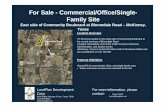 For Sale - Commercial/Office/Single- Family Site RWR Brochure.pdf · north scale 200' general notes rayburn l. 509. pg. 380 o the easement to collin county soil conservation district