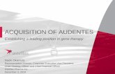 ACQUISITION OF AUDENTES · statement on schedule 14d-9 with respect to the offer. the tender offer statement (including an offer to purchase, a related letter of transmittal and other