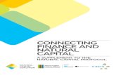 CONNECTING FINANCE AND NATURAL CAPITAL · Natural capital stocks, flows, and value (Natural Capital Coalition 2016a) Financial institutions often look at the environment through specific