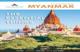 A Travel Guide to MYANMAR · 2019. 7. 29. · While milk tea is very popular among teenagers worldwide, Myanmar milk tea is still unique with a rich fl avour of tea and mellow sweetness