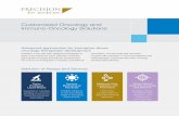 Customized Oncology and Immuno-Oncology Solutions · Flexible solutions to suit any clinical stage or sampling requirements Global Clinical Trials and Oncology Site Network Strategy,