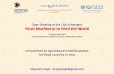 Open Meeting of the Club of Bologna Farm Machinery to Feed ... · Open Meeting of Club of Bologna Farm Machinery to Feed the World September 21, 2015 1. Introduction 1.1 Food security-