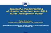 Successful mainstreaming of climate action into post-2013 ...enrd.ec.europa.eu/.../pdf/...of-climate-into-RD_PW.pdfclimate action in RDPs post-2013: • Support tool for the identification