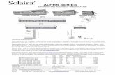 +01)’23’ ,-+).$)’ !#$%&’()%*)+’ ALPHA SERIES ENGINEER_ARCHI SPE… · ALPHA SERIES ENGINEER AND ARCHITECT SPECIFICATION (#,./#/0192032!4025603278! SOLAIRA ALPHA H3 SOLAIRA