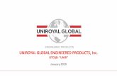 UNIROYAL GLOBAL ENGINEERED PRODUCTS, Inc. OTCQB: “UNIR” · Pitch Deck for Investors: Highlighting our Products and Craft. ... acquired Storeys business and the Wardle Storeys