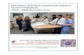 DOCTORATE IN CLINICAL LABORATORY SCIENCES ......advance the practice of clinical laboratory science. The program strives to develop in each graduate an understanding of and an appreciation
