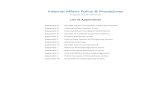 List of Appendices · Appendix H Sample Use Immunity Grant . Appendix I Witness Acknowledgement Form . Appendix J Administrative Advisement Form . Appendix K Internal Affairs Policy