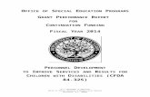 Grant Performance Report for Continuation Funding; Fiscal ...€¦  · Web view10. Human Subjects (Annual Institutional Review Board (IRB) Certification) Annual Performance Reports