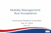Mobility Management: Bus Acceptanceand+Minutes/SamTrans/... · 2019. 6. 28. · −M-17 Preventive Maintenance (per subfleet) −M-12 Minor “A” Inspection (safety and environmental)
