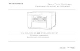 EX-22, EX-22 HI-TEK, EX-22FC Washer extractor Laveuses … · 2009. 3. 20. · 100411 61 Back plate with inner drum 100413 67 Rear panel with components 100414 81 Motor bracket and