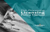 Fish Processing Licensing Policy Manual Policy Overview ... Fish Processing Licensing Policy Manual