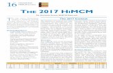 16 ConSortiUM HiMCM Contest THE 2017 HIMCM · 2018. 5. 4. · 16 ConSortiUM HiMCM Contest The High School Mathematical Contest in Modeling (HiMCM) continues to be an amazing and rewarding