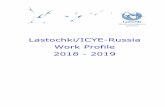 Lastochki/ICYE-Russia Work Profile 2018 - 2019 · 2018. 4. 3. · «Volshebniki» (CCD «Volshebniki») is located in Samara and aims to provide education and a safe space for children