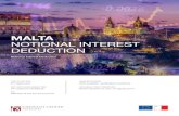MALTA NOTIONAL INTEREST DEDUCTION - ChetcutiCauchiMalta’s attractiveness for international investors has recently received a further boost thanks to the introduction of a Notional