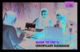 GUIDE TO FSC ’S CERTIFICATE DATABASE · FSC ® F000208 FSC Danmark • info@fsc.dk • +45 8870 9518 • P. 5 Verify the supplier’s certificate information You should now have