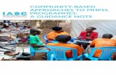 COMMUNITY-BASED APPROACHES TO MHPSS …...of social groups and connections on individual well-being and striving to strengthen the positive effects and mitigate the negative effects