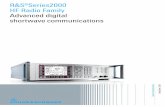 R&S®Series2000 HF Radio Family · Rohde & Schwarz R&S®Series2000 HF Radio Family 3 High-speed data transmission The transmission rate can be markedly increased (up to 9.6 kbit/s)