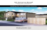Sunnyvale, Auckland - Williams Corporation · Sunnyvale, Auckland Building the Most Liveable Country 1 & 2 Bedroom Townhouses. Building the Most Liveable Country Page 2 80 AWAROA