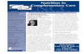 Nutrition In Complementary Care NCC Winter 2005 Volum… · NCC DPG Annual Report . . .59 Chair’s Corner. . . . . .42 Editor’s Notes. . . . . . .42 NEXT ISSUE • Spring 2005