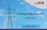 Trading of ESCerts on IEX - Knowledge Platform...MW) REC Projects Slowing Down Non Solar Capacity (MW) Solar Capacity (MW)] 0 0.2 0.4 0.6 0.8 1 '12 '12 '13 3 3 4 '14 r'15 5 of ) Non-Solar