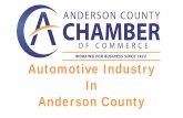 Automotive Industry In Anderson County · CHAMBER OF COMMERCE Location of OEM's Omaha Island Lincoln OAbilene Sa Ina 35 O Hutchir{son O Wich 29 s Kan opeka 35 a Peori IS Springfield