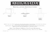 insTallaTiOn insTrucTiOns - Broilmasterbroilmaster.com/wp-content/uploads/2019/04/Carts-and-Posts.pdf · B101586-7-1012 Page 1 Keep This Owner’s Manual FOr FuTure reFerence. EmpirE